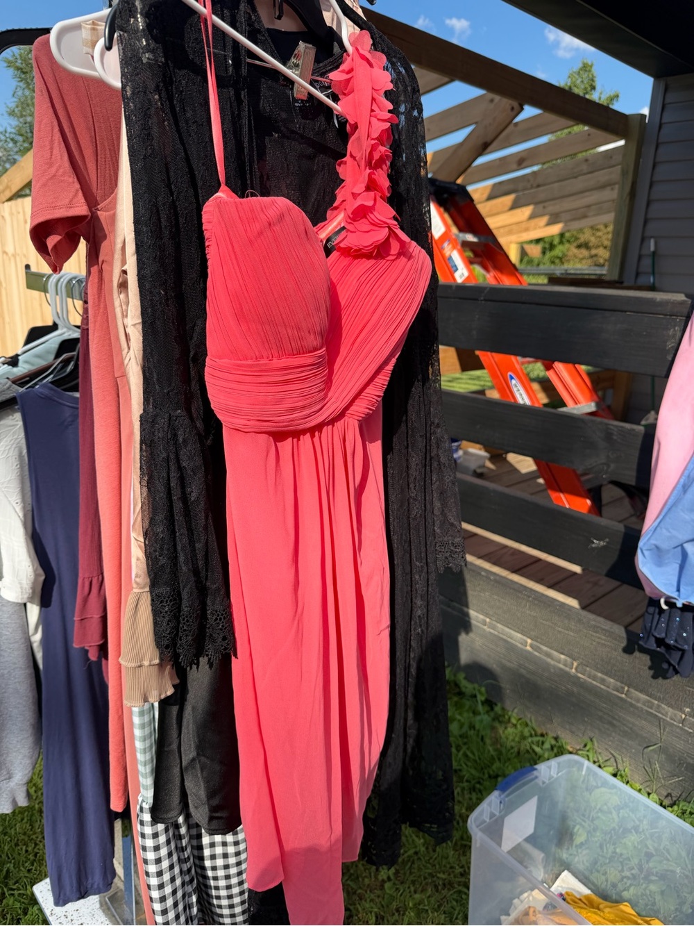 Women’s Coral Pink One-Shoulder Bridesmaid dress